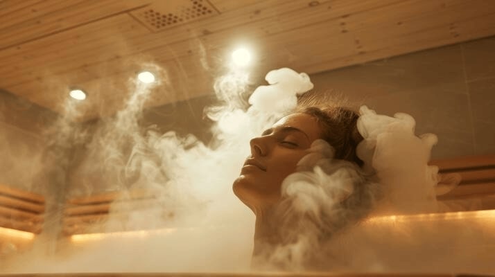 Relaxing steam bath facility at Symphony Bali Spa
